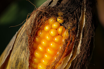 Maiskolben Makro Close Up Detail