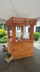 stand para venda de frutas y sumos 