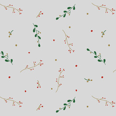 手書きの植物イラストの背景画像