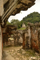 The old ruins of the Mayan town of Palenque in Chiapas, Mexico