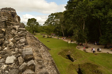 The old ruins of the Mayan town of Palenque in Chiapas, Mexico