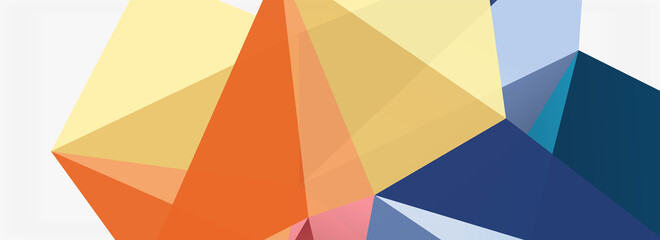 3d mosaic abstract backgrounds, low poly shape geometric design