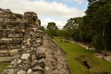 The old ruins of the Mayan town of Palenque in Chiapas, Mexico