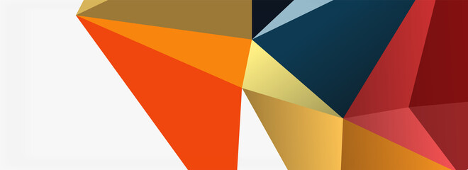 3d mosaic abstract backgrounds, low poly shape geometric design