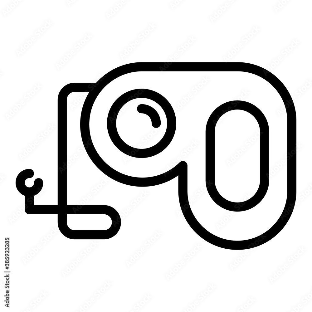 Poster retractable puppy leash icon. outline retractable puppy leash vector icon for web design isolated on