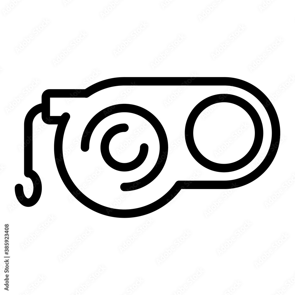 Aufkleber retractable control leash icon. outline retractable control leash vector icon for web design isolate