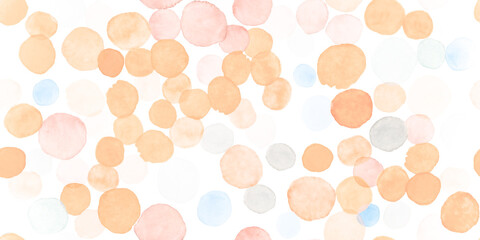 Seamless Circle Pattern. Orange Decorative Radial 