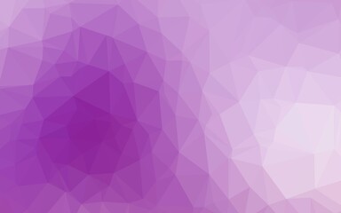 Obraz premium Light Purple vector polygonal pattern.