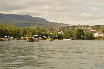 Sailing on the river through the stunning Sumidero Canyon in Chiapas, Mexico