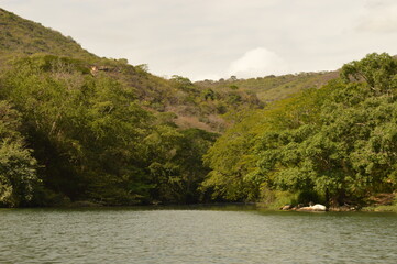 Sailing on the river through the stunning Sumidero Canyon in Chiapas, Mexico