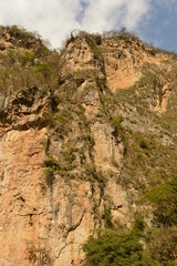 The steep and beautiful Sumidero Canyon in Chiapas, Mexico