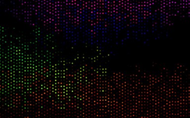 Dark Multicolor, Rainbow vector cover with spots.