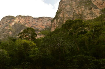 The steep and beautiful Sumidero Canyon in Chiapas, Mexico