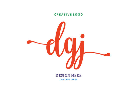 logo susunan huruf DGJ sederhana mudah dipaham, simpel dan berwibawa