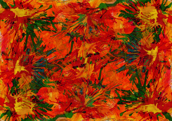 flowers watercolor artwork as background, colorful hand drawn illustration, creative artwork