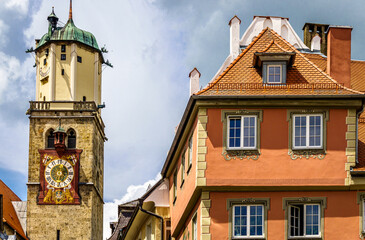 historic old town of Memmingen in germany