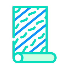 wallpaper glue color icon vector flat illustration