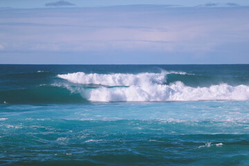 Waves on the North Shore in Winter, Oahu, Hawaii