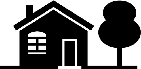 Vector illustration of the house icon