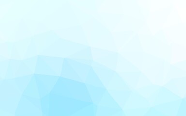 Light BLUE vector shining triangular pattern.