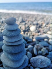 stones on the beach