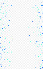 Turquoise Particle Celebration Vector Transparent 