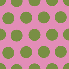Vector green dots repeat pattern print background design