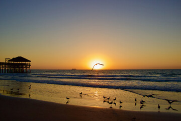 Sunrise on Cocoa Beach, Florida