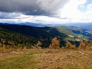 autumn landscape in the mountains