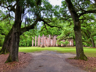 Old Sheldon Church Ruins near Beaufort, South Carolina