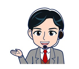 Male teacher in a gray jacketA