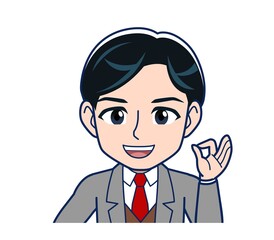 Male teacher in a gray jacketA