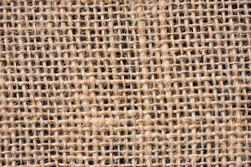 Texture of sackcloth. Woven burlap texture pattern background