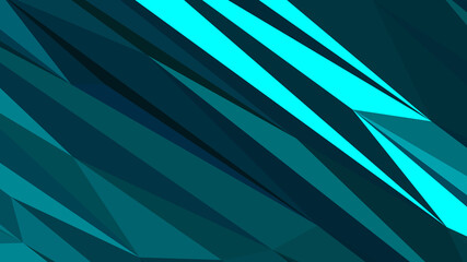 Deep sky blue abstract background. Geometric vector illustration. Colorful 3D wallpaper.