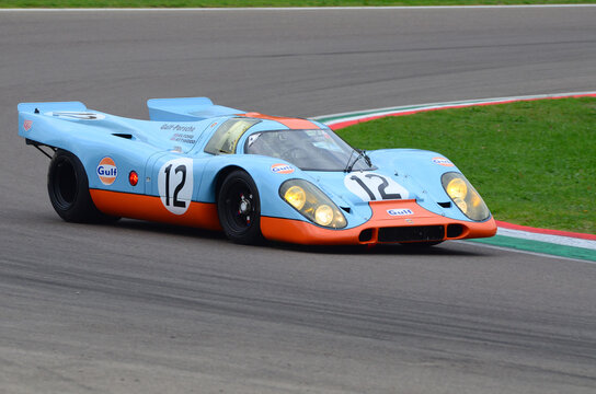 Imola Classic 26 Oct 2018 PORSCHE 917 1970 ex Elford-Attwood driven by Claudio Roddaro during practice session on Imola Circuit, Italy.