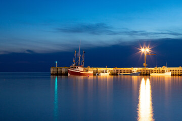 Fototapeta premium Hafen am Abend