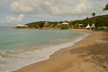 The islands and beaches of the Caribbean paradise on Antigua and Barbuda