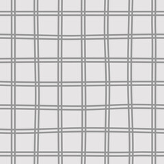 Gray and White Grid Striped Seamless Pattern