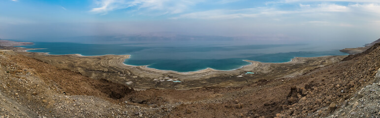 Fototapeta na wymiar panorama of the dead sea