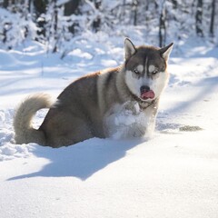 siberian husky dog