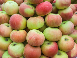 Seasonal delicious sweet apple  shop display