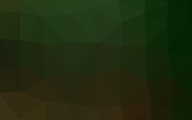Dark Green vector triangle mosaic template.