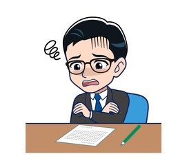 man wearing glasses in formal suits