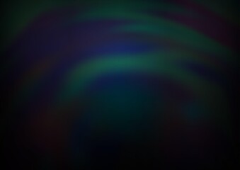 Dark BLUE vector bokeh and colorful pattern.
