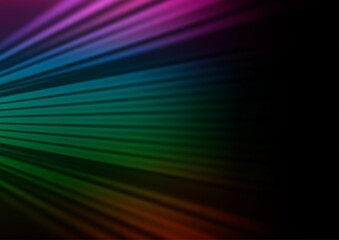 Dark Multicolor, Rainbow vector bokeh template.