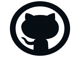 github vector icon for apps and web