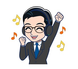 man wearing glasses in formal suits