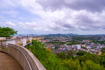 Fototapeta premium Khao Rang viewpoint see View Phuket City Thailand.