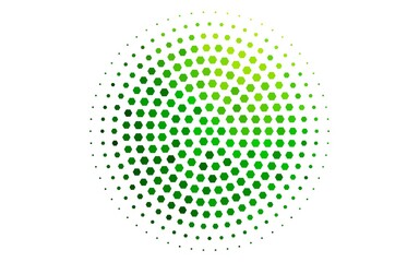 Light Green vector cover with set of hexagons.