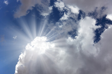 Sparkling clouds at Pacific coast
